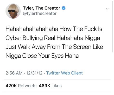 Origin On October 13th, 2014, Mass Appeal magazine published a video entitled "Inside The Cover #55: Eric Andre and <b>Tyler</b>, <b>The</b> <b>Creator</b>. . Tyler the creator cyber bullying